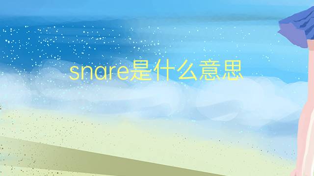 snare是什么意思 snare的翻译、读音、例句、中文解释