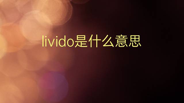 livido是什么意思 livido的翻译、读音、例句、中文解释