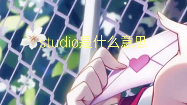 studio是什么意思 studio的翻译、读音、例句、中文解释