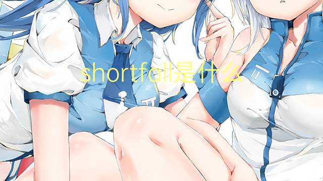 shortfall是什么意思 shortfall的翻译、读音、例句、中文解释