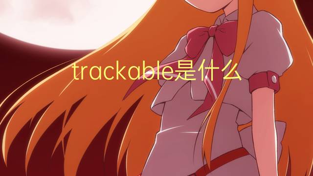 trackable是什么意思 trackable的翻译、读音、例句、中文解释