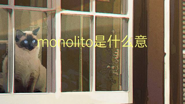 monolito是什么意思 monolito的翻译、读音、例句、中文解释