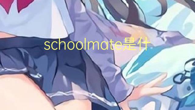 schoolmate是什么意思 schoolmate的翻译、读音、例句、中文解释