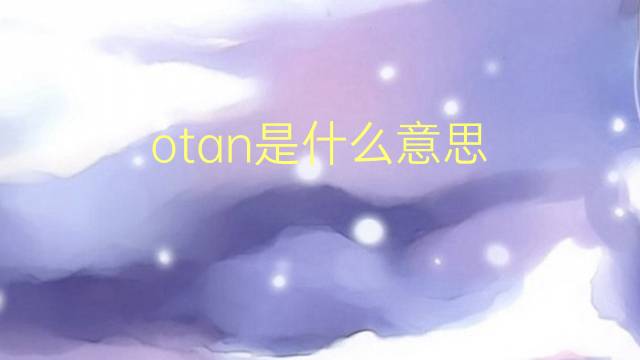 otan是什么意思 otan的翻译、读音、例句、中文解释