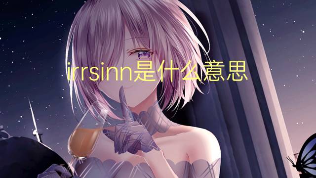 irrsinn是什么意思 irrsinn的翻译、读音、例句、中文解释