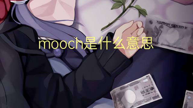 mooch是什么意思 mooch的翻译、读音、例句、中文解释