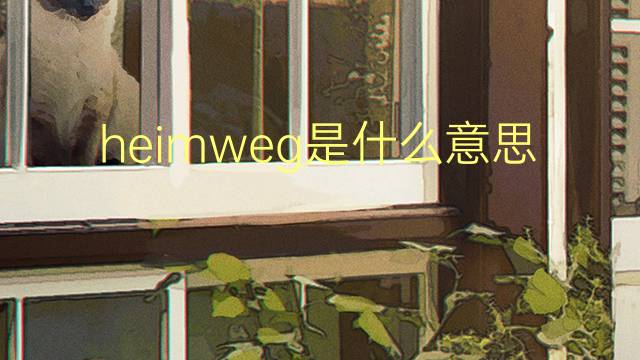 heimweg是什么意思 heimweg的翻译、读音、例句、中文解释