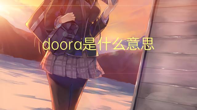 doora是什么意思 doora的翻译、读音、例句、中文解释