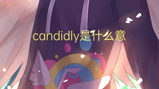 candidly是什么意思 candidly的翻译、读音、例句、中文解释