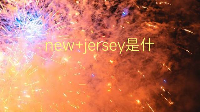 new+jersey是什么意思 new+jersey的翻译、读音、例句、中文解释