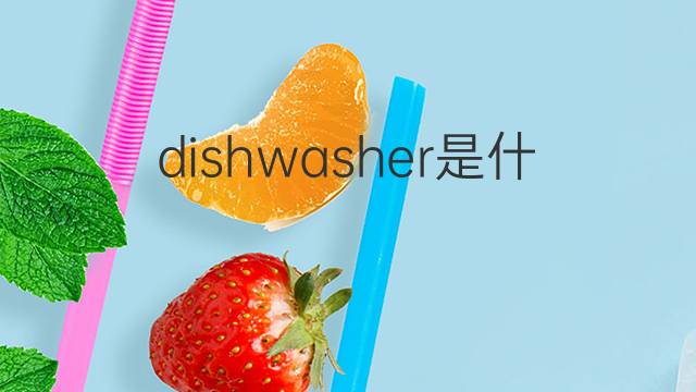 dishwasher是什么意思 dishwasher的翻译、读音、例句、中文解释