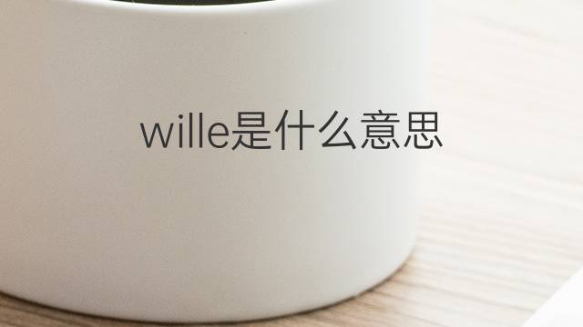 wille是什么意思 wille的翻译、读音、例句、中文解释