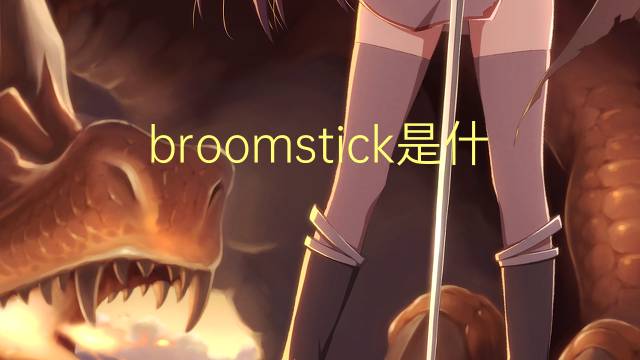 broomstick是什么意思 broomstick的翻译、读音、例句、中文解释