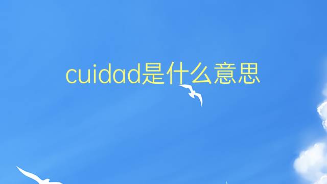 cuidad是什么意思 cuidad的翻译、读音、例句、中文解释