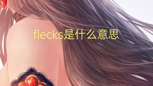 flecks是什么意思 flecks的翻译、读音、例句、中文解释