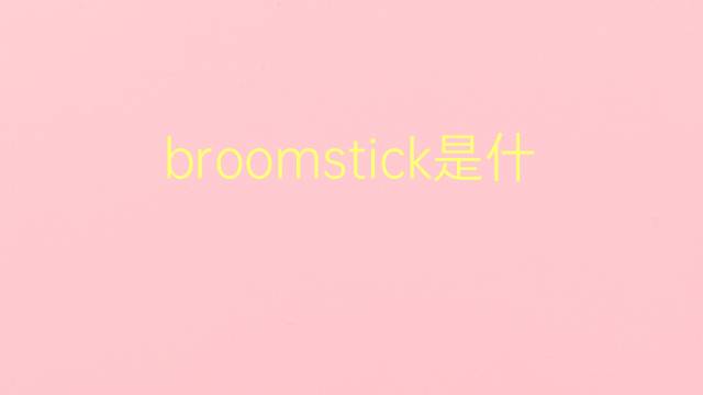 broomstick是什么意思 broomstick的翻译、读音、例句、中文解释