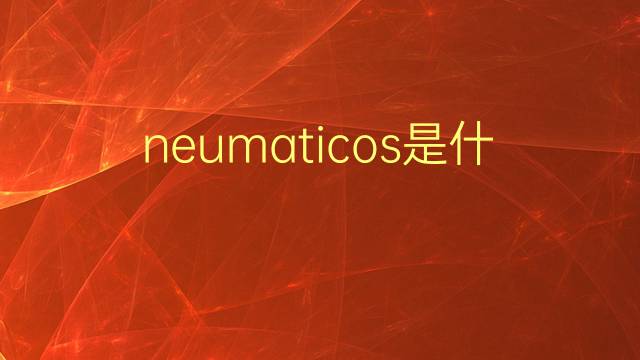 neumaticos是什么意思 neumaticos的翻译、读音、例句、中文解释