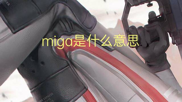 miga是什么意思 miga的翻译、读音、例句、中文解释