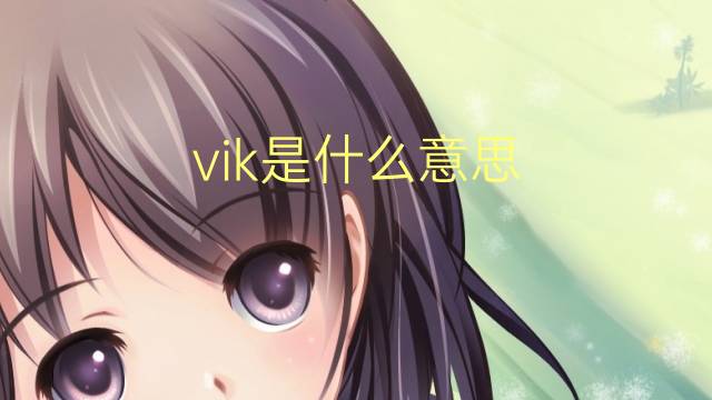 vik是什么意思 vik的翻译、读音、例句、中文解释