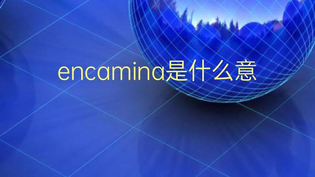 encamina是什么意思 encamina的翻译、读音、例句、中文解释