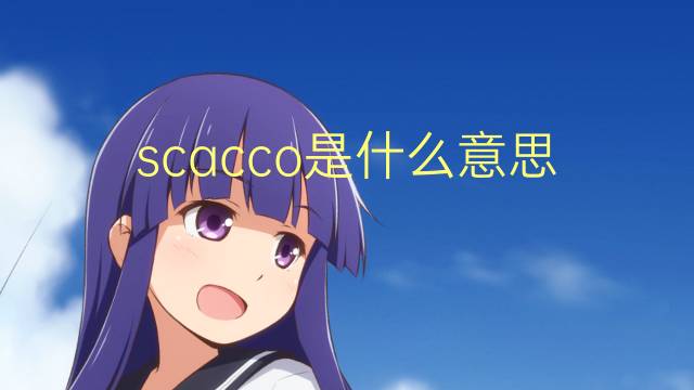 scacco是什么意思 scacco的翻译、读音、例句、中文解释