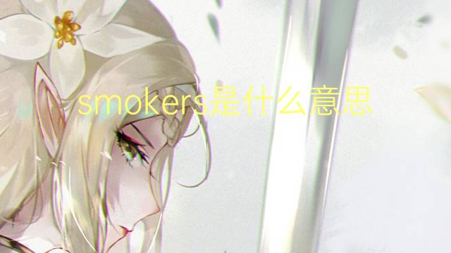 smokers是什么意思 smokers的翻译、读音、例句、中文解释