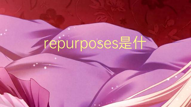 repurposes是什么意思 repurposes的翻译、读音、例句、中文解释