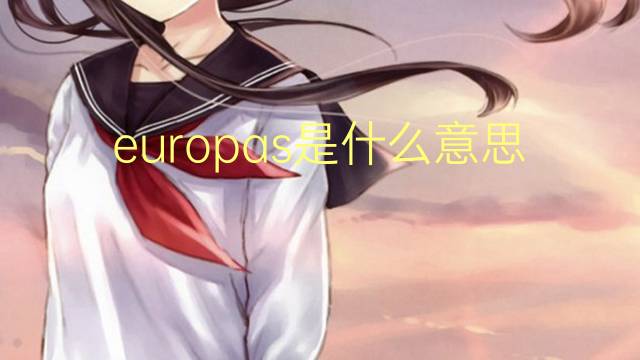 europas是什么意思 europas的翻译、读音、例句、中文解释