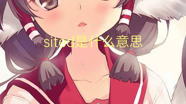 sited是什么意思 sited的翻译、读音、例句、中文解释