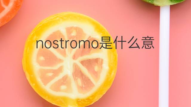 nostromo是什么意思 nostromo的翻译、读音、例句、中文解释