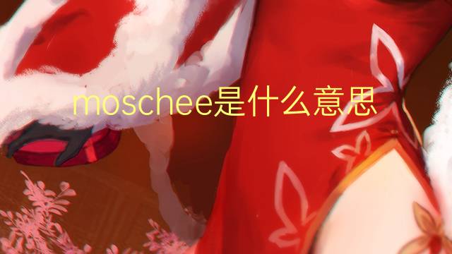 moschee是什么意思 moschee的翻译、读音、例句、中文解释