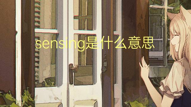 sensing是什么意思 sensing的翻译、读音、例句、中文解释