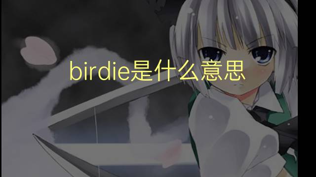 birdie是什么意思 birdie的翻译、读音、例句、中文解释