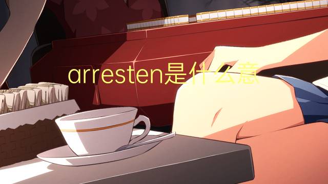 arresten是什么意思 arresten的翻译、读音、例句、中文解释