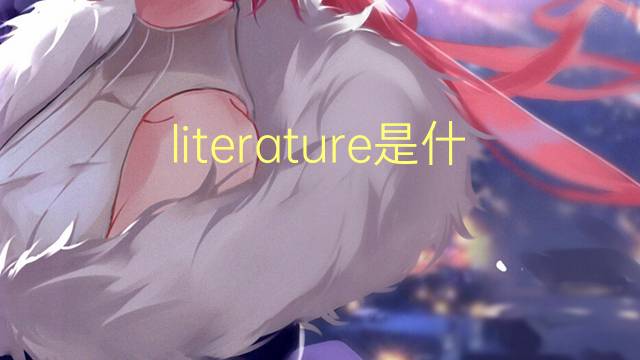 literature是什么意思 literature的翻译、读音、例句、中文解释