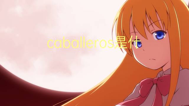 caballeros是什么意思 caballeros的翻译、读音、例句、中文解释