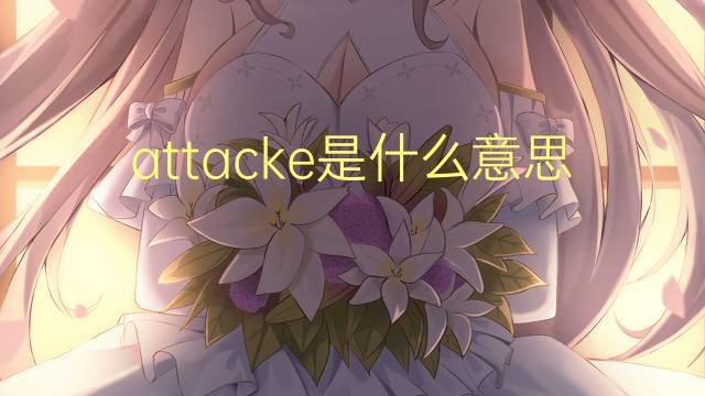 attacke是什么意思 attacke的翻译、读音、例句、中文解释