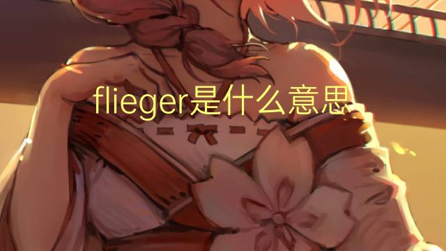 flieger是什么意思 flieger的翻译、读音、例句、中文解释