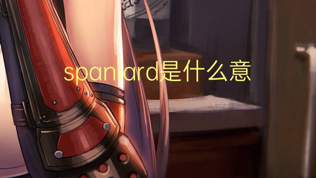 spaniard是什么意思 spaniard的翻译、读音、例句、中文解释