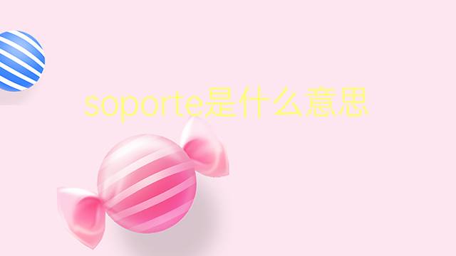 soporte是什么意思 soporte的翻译、读音、例句、中文解释