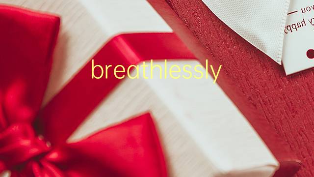 breathlessly是什么意思 breathlessly的翻译、读音、例句、中文解释