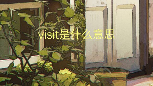 visit是什么意思 visit的翻译、读音、例句、中文解释