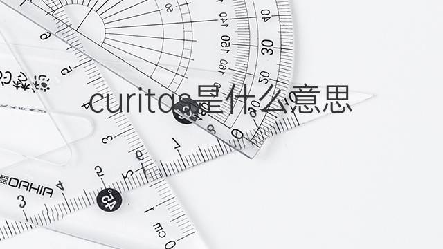 curitas是什么意思 curitas的翻译、读音、例句、中文解释