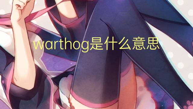 warthog是什么意思 warthog的翻译、读音、例句、中文解释