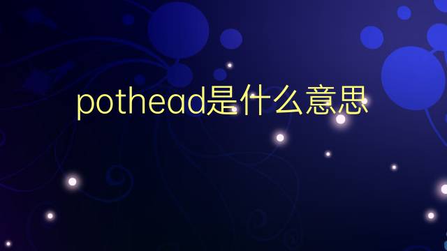 pothead是什么意思 pothead的翻译、读音、例句、中文解释