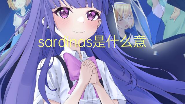 sardinas是什么意思 sardinas的翻译、读音、例句、中文解释