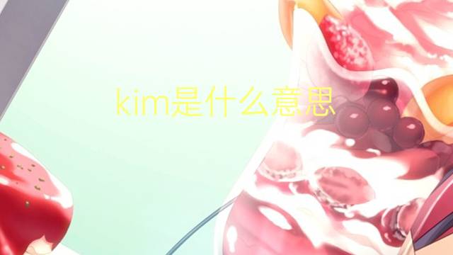 kim是什么意思 kim的翻译、读音、例句、中文解释