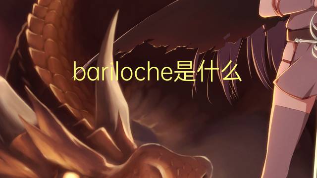 bariloche是什么意思 bariloche的翻译、读音、例句、中文解释