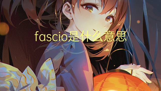 fascio是什么意思 fascio的翻译、读音、例句、中文解释