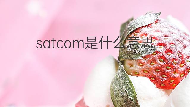 satcom是什么意思 satcom的翻译、读音、例句、中文解释